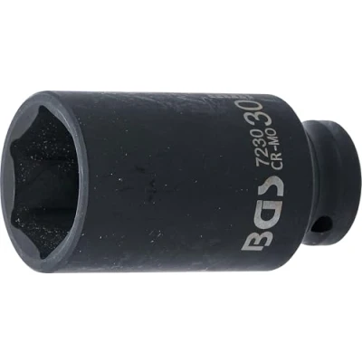 Imagen de BGS 7230 Llaves de vaso impacto hexagonal, largo entrada 12,5 mm (1/2&quot;) 30