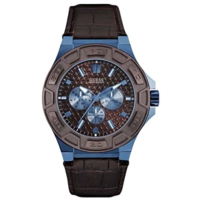 Imagen de Guess Reloj analogico para Hombre de Cuarzo con Correa en Piel W0674G5
