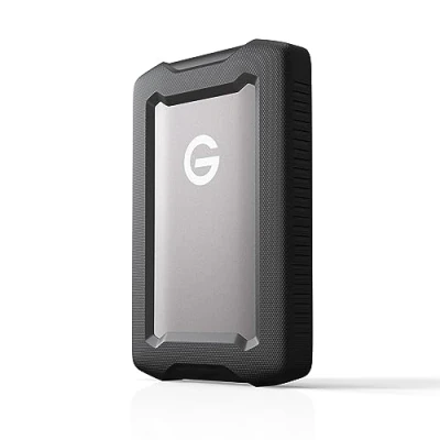 Imagen de SanDisk Professional 2TB G Drive ArmorATD, Dust, Drop, Shock and Water Resistant, Portable Rugged External HDD, Up to 130MB/s, USB C (5Gbps), 3.2 Gen 1, Thunderbolt 3