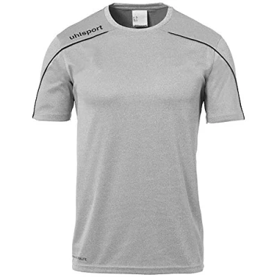 Imagen de Uhlsport Stream 22 Shirt Shortsleeved Camiseta de Entrenamiento, Hombre, Gris Oscuro Mezcla/Negro, 116