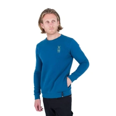 Imagen de Hurley Capucha con Cremallera M 99 Sudadera, Azul, L para Hombre