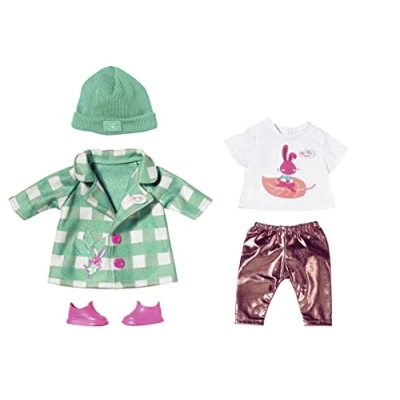 Imagen de BABY born Deluxe Abrigo de muñeca 43 cm Fácil para manos pequeñas, Promueve la empatía y las habilidades sociales, Edad a partir 3 años, Incluye chaqueta, mallas más