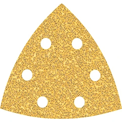 Imagen de Bosch Professional 5x Papeles de lija Expert C470 (para Madera dura, Pintura sobre madera, 93 x mm, grano 40, accesorios Lijadora delta)