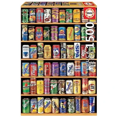 Imagen de Educa Puzzle de 1500 Piezas para Adultos Latas. Incluye Pegamento Fix Puzzle. A Partir 14 años (14446)