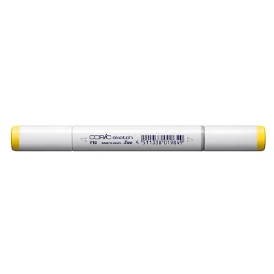 Imagen de Copic Sketch Y18, Lightning Yellow, Rotulador doble con punta mediana y pincel