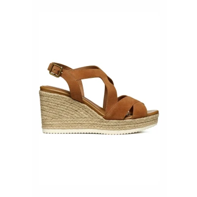 Imagen de Geox D Ponza Sandalias de tacón, Mujer, Talla: 41, Cognac Zapatos