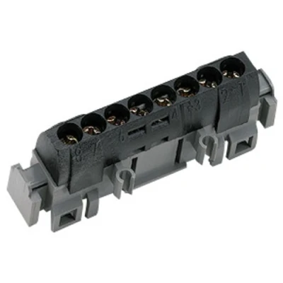 Imagen de Legrand reparticion standard Bornas fase 8 salidas negro