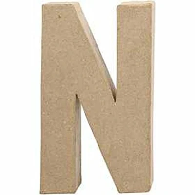 Imagen de Creativ Letra de Papel maché, Naturaleza, One Size