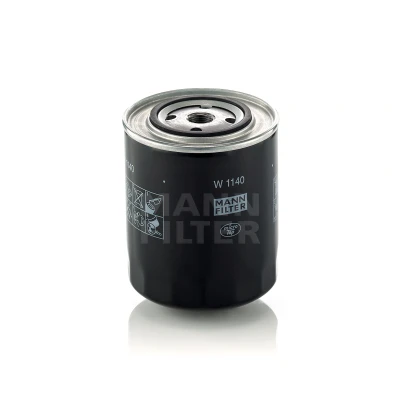 Imagen de MANN FILTER W 1140 Filtro de aceite 3/4 16 UNF con válvula bloqueo retorno enroscable FIAT: 130 Coupé