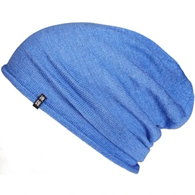 Imagen de Enter the Complex® Gorro de Punto, Mujer y Hombre, Merino Ligero, Casual Beanie, 100% Lana Merino, Azul