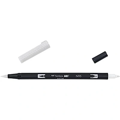Imagen de Tombow Dual Brush Rotulador Acuarelable de Doble Punta para Dibujos Profesional, Lettering, Manga, Bocetos y Acuarela Color N95