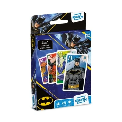 Imagen de Shuffle Juego de Batman para niños Broche 4 en 1, Pares, familias Felices y acción, Gran Regalo a Partir años