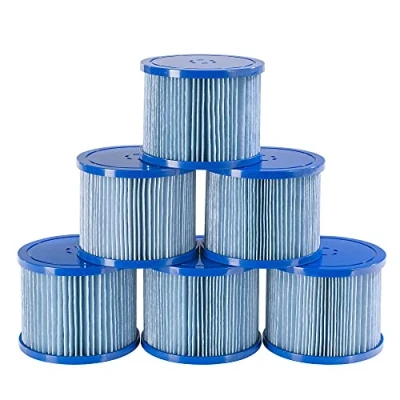 Imagen de Arebos Filtro de Piscina 6 x Cartuchos para SPA Antimicrobiano Azul