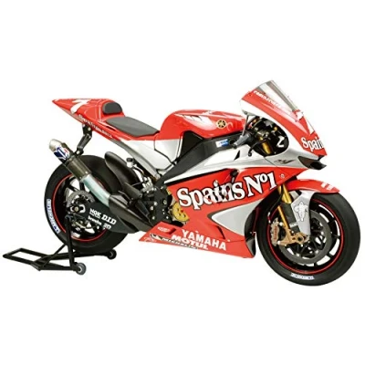 Imagen de Tamiya Fahrzeug 14100 1:12 Yamaha YZR M1#7/#33 &#039;04 réplica Fiel, plástico, Hobby, encolado, Kit de modelismo, Montaje, sin Pintar, Color Rojo (T2M