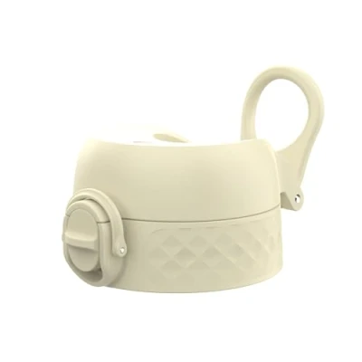 Imagen de ion8 Tapa de Botella agua OneTouch 2.0 a Prueba fugas, Sin BPA, Grande, Blanco Cremoso
