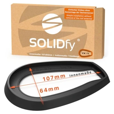 Imagen de SOLIDfy® Junta de antena techo para VW T5 Montaje sin desmontar la base
