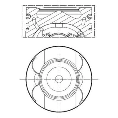 Imagen de Pistón MAHLE ORIGINAL 001 PI 00133