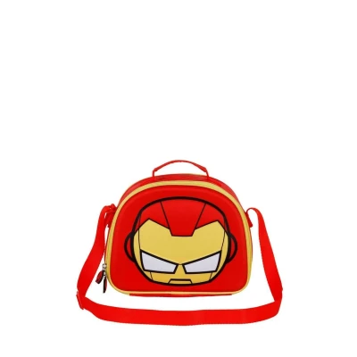 Imagen de Karactermania IRON MAN Bobblehead 3D Lunch Bandolera para niños, Talla: One Size, Rojo