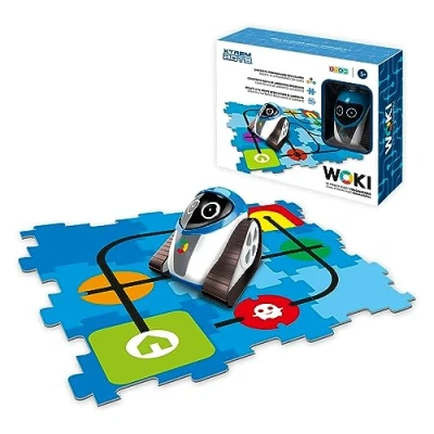 Imagen de Xtrem Bots Woki Robot Juguete Inteligente Niños 5 Años O Más Programable por Colores Juguetes para Educativos Stem