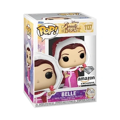 Imagen de Funko Pop! Disney: Beauty and The Beast Winter Belle Brillo de Diamante Figura Vinilo Coleccionable Idea Regalo Mercancia Oficial Juguetes para Niños y Adultos