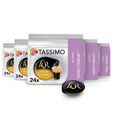 Imagen de Tassimo Cápsulas de Café L’OR Long Classique Big Pack 120 Compatibles con Cafetera 5PACK Amazon Exclusive