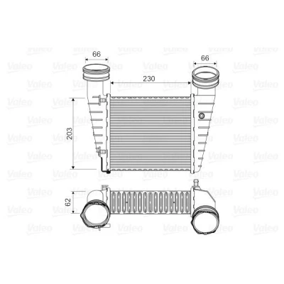 Imagen de VALEO 817938 Intercooler Aluminio VOLKSWAGEN: Passat B5 GP Berlina, Variant, SKODA: Superb I Berlina