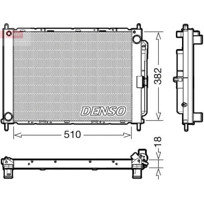 Imagen de DENSO DRM23111 Kit radiador con secador 3441 RENAULT: Clio 3, III Grandtour