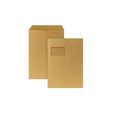 Imagen de Bong Natron 5270336 Sobres con ventana (DIN C4, 250 unidades, 90 g/m²), color marrón