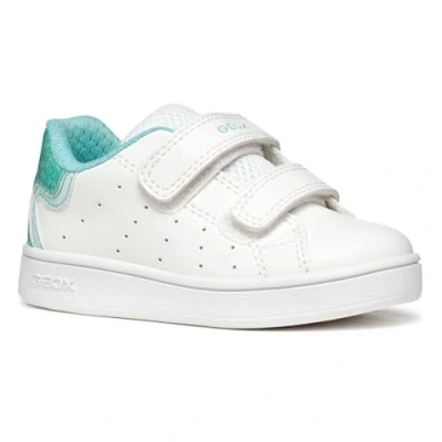 Imagen de Geox B ECLYPER Girl A, Zapatillas Bebé Niñas, White/Aqua, 21 EU