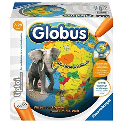 Imagen de Ravensburger tiptoi 00787 The Interactive Globe: globo de aprendizaje para niños a partir 7 años