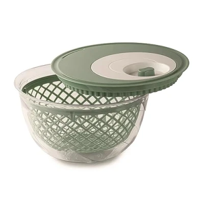 Imagen de Snips Salatschleuder, Centrifugadora Manual de Lechuga Spinner,Escurridor Ensalada 4 LT, Color Verde, Made in Italy, Libre BPA, PP+San