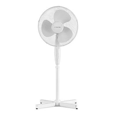 Imagen de TROTEC Ventilador de Pie TVE 16, 50 W, 3 velocidades ventilación, Oscilación Automática 90, Silencioso, Altura Regulable, Oficina, Hogar, Blanco
