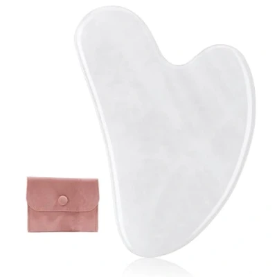 Imagen de AQSQWQ Herramienta facial Gua Sha para cara y cuerpo,Gua Antiarrugas Tonificar Reafirmar la Piel,herramienta de masaje spa