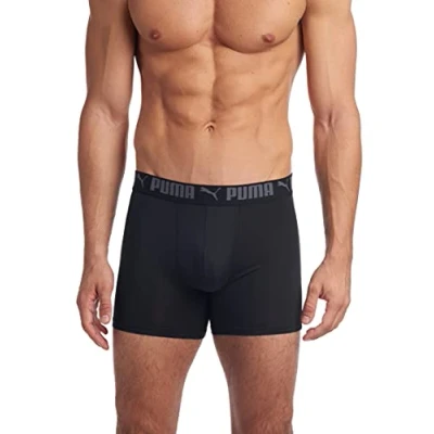 Imagen de PUMA Paquete de 3 Calzoncillos Tipo bóxer Ajuste atlético Ropa Interior Hombres, Castlerock, XL (Pack 3)