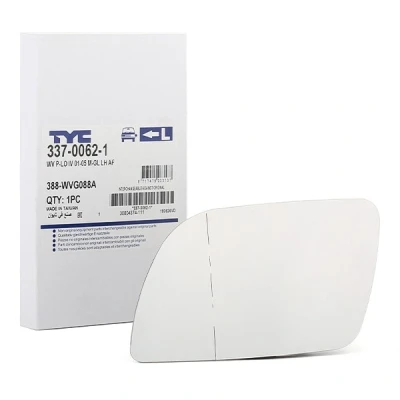 Imagen de TYC 337 0062 1 Cristal de Espejo izquierda VOLKSWAGEN: Polo IV Hatchback, Berlina