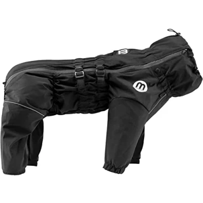 Imagen de Mikki Doodles Impermeable para Perro, Impermeable, Resistente al Viento, Forro Sedoso, Menos fricción Significa Nudos y enredos, Talla M C