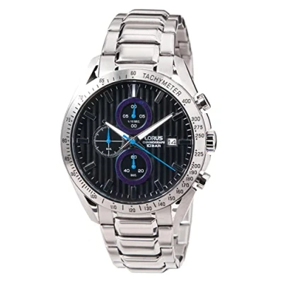 Imagen de Lorus Reloj Analógico de Cuarzo para Hombre con Correa Piel, Plata