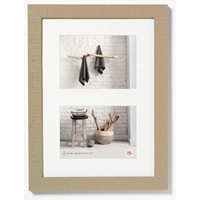 Imagen de Walther Design Walther, Home, Marco Multifoto De Madera Para 2 Fotos, HO218C, 29.8 x 39.9 cm, Marrón