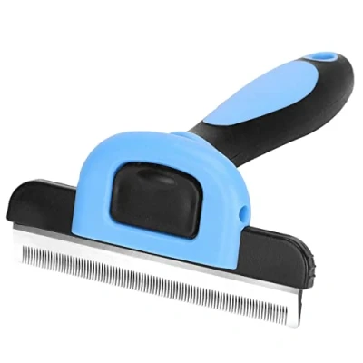 Imagen de Nobleza Herramienta premium para el deShedding del subpelo con dientes flexibles de acero inoxidable gatos talla grande pelo largo, reduce desprendimiento en un 95%