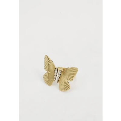 Imagen de Fossil Anillo de Acero inoxidable dorado para Mujer, JF048007107, inoxidable, Sin piedras preciosas, N