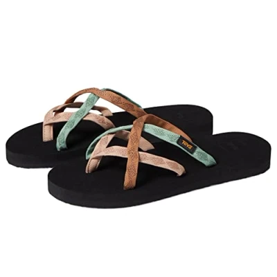 Imagen de Teva W Olowahu, Sandalia Mujer, Mezcla B Maple Sugar Multi, 38 EU