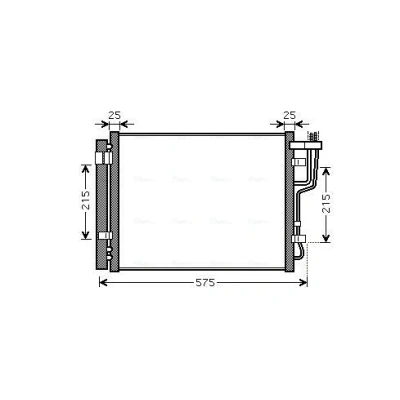 Imagen de PRASCO HY5189D Condensador con secador 13,0 8,5 Aluminio 425 HYUNDAI: i30 I Hatchback, Familiar, KIA: cee‘d Hatchback