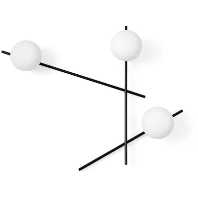 Imagen de Sforzin Aplique Mikado, vidrio esmerilado, 3 luces
