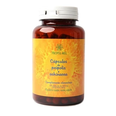 Imagen de Propolis capsulas + Echinacea I 120 cápsulas x 500 mg = 350 Propoleo 150 Equinacea Suplemento nutricional que ayuda a activar el sistema inmune y las defensas.