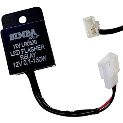 Imagen de relé intermitente universal para motocicleta, 12 V, 2 polos, LED intermitente,