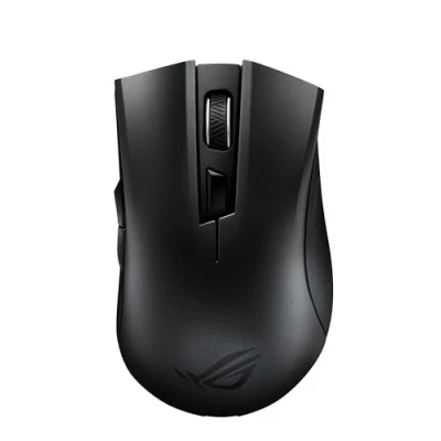 Imagen de ASUS ROG Strix Carry Ratón óptico de Gaming con diseño ergonómico, conectividad inalámbrica a través 2.4 GHz y Bluetooth, Sensor 7200 PPP e interruptores Desmontables