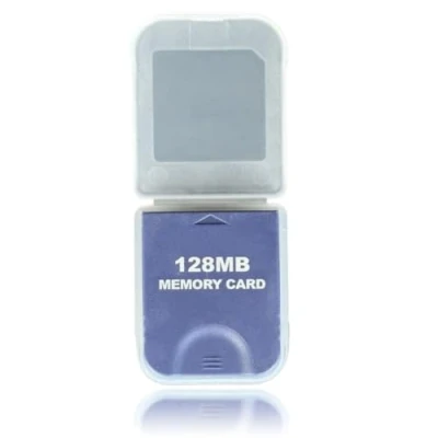 Imagen de WICAREYO Tarjeta de Memoria Alta Capacidad 128M Memory Card con Paquete para Consola Wii NGC Gamecube, Púrpura