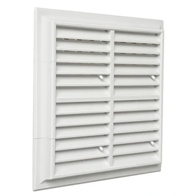 Imagen de La ventilación g15dr2 x 2b y Rejilla plástico con dosificador Quadra de superponer, blanco, 240 mm