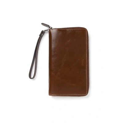 Imagen de Personal Compact Malden Organizador con cremallera y correa para la muñeca, color ocre
