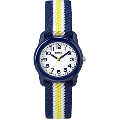 Imagen de Timex TW7C05800 Reloj de Cuarzo para niños, Correa Textil, Color Azul Oscuro
